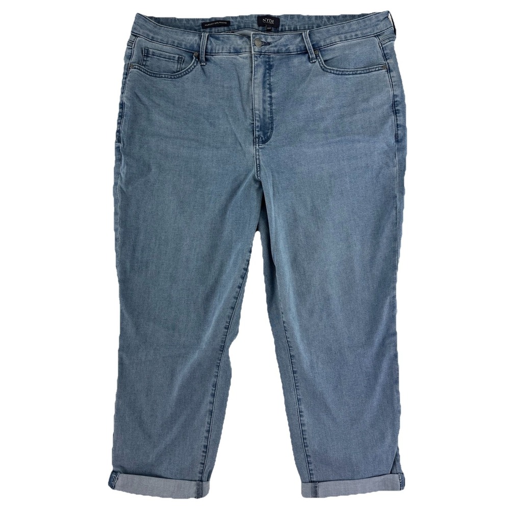 NYDJ Margot Girlfriend Kingston Denim Jeans Size 16WP Blue Cool Embrace
